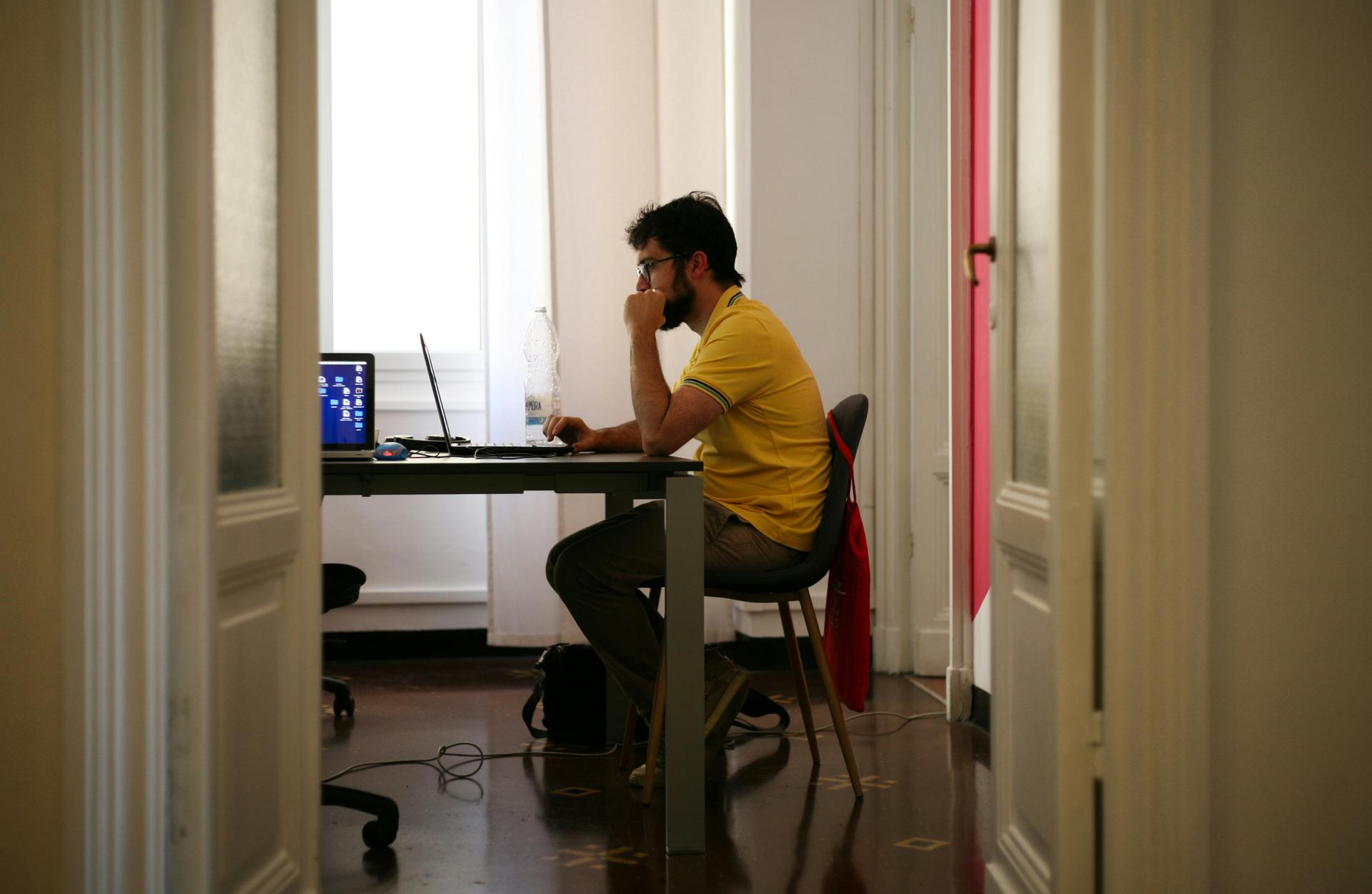 Professional working